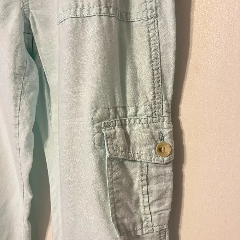 Banana Republic Martin Fit aqua pant size 4